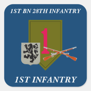 1E BATALJON 28E INFANTERIE 1E INFANTERIE STICKERS