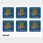 1E BATALJON 28E INFANTERIE 1E INFANTERIE STICKERS (Vel)
