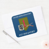 1E BATALJON 28E INFANTERIE 1E INFANTERIE STICKERS (Envelop)