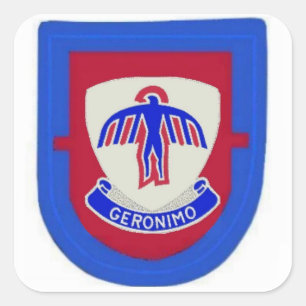 1e Bataljon 501e Infanterie Flash en DUI Sticker