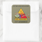 1E BATALJON 6E INFANTERIE 1E PANTSERING STICKERS (Tas)