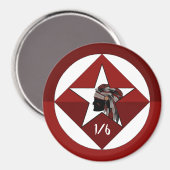 1e Bataljon 6e Marine Regiment Magneet (Voorkant / Achterkant)