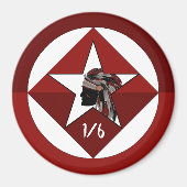 1e Bataljon 6e Marine Regiment Magneet (Voorkant)