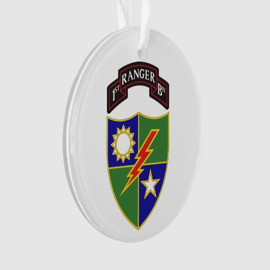 1e bataljon - 75e Ranger Regiment Ornament (voorkant)