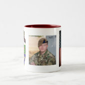1e bataljon - 75e woede met Tab - Foto-Mok Tweekleurige Koffiemok (Center)