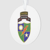 1e bataljon - 75e woede w/Tab-versiering Ornament (voorkant)