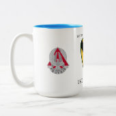 1E BATTALION 227E LUCHTVAART 1STE CAVALRY  TWEEKLEURIGE KOFFIEMOK (Links)