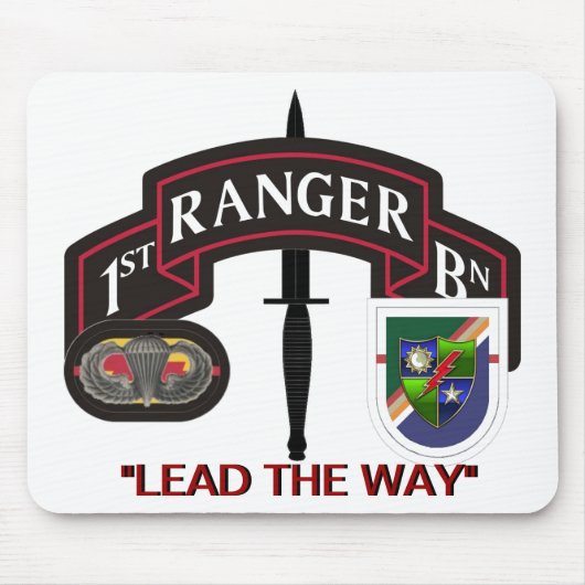 1E BATTALION 75E RANGER REGIMENT MOUSEPAD MUISMAT (Voorkant)
