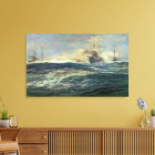 1e Battle Squadron van Dreadnoughts Canvas Afdruk (Insitu (Woonkamer))