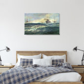 1e Battle Squadron van Dreadnoughts Canvas Afdruk (Insitu (Slaapkamer))