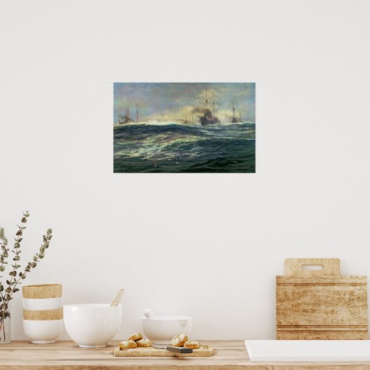 1e Battle Squadron van Dreadnoughts Poster (Keuken)