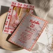 1e Berry Hand Getrokken Aardbei Foto Verjaardag Kaart