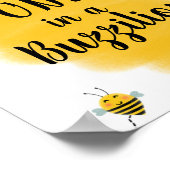 1e Bij-dag  | Hommels Verjaardagsfeest Sign Poster (Hoek)