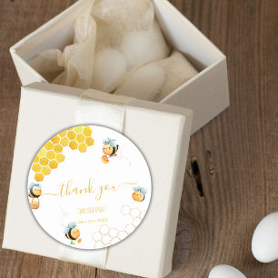 1e bij verjaardag dank u ronde sticker