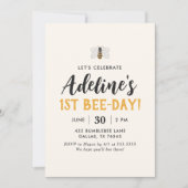 1e Bijendag Hommel Verjaardag Kaart (Voorkant)