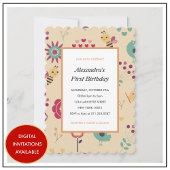 1e bijendag uitnodigingen bij eerste verjaardag