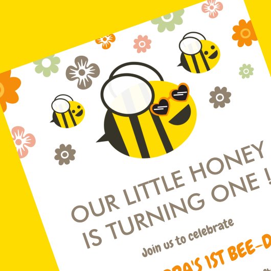 1e bijendag uitnodigingen Onze kleine honing Leuk