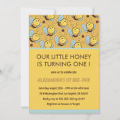 1e bijendag uitnodigingen Schattige Onze kleine ho (Voorkant)