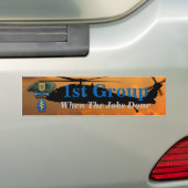 1e bijzondere troepenmacht Groene Berets Group SF  Bumpersticker (Op auto)