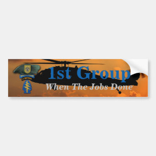 1e bijzondere troepenmacht Groene Berets Group SF  Bumpersticker