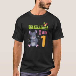 1e Birthday Chinchilla met Birthday Party 1 Ye T-shirt