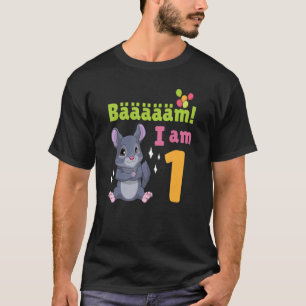 1e Birthday Chinchilla met Birthday Party 1 Ye T-shirt