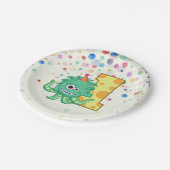 1e Birthday Monster Papieren Bordje (Gekanteld)
