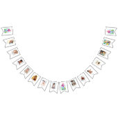 1e Birthday Ocean Theme 12 maanden Foto Vlaggetjes (Alle)