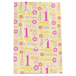 1e Birthday roze gele speciale cadeautas