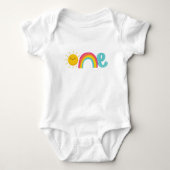 1e Birthday Shirt, One Sun en Rainbow Bodysuit (Voorkant)