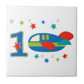 1e Birthday-vliegtuig Tegeltje (Voorkant)