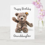 *1e BIRTHDAY WISH* GRANDDAUGHTER Kaart<br><div class="desc">VERTEL UW ***GRANDDAUGHTER *** "MET DEZE SCHATTIGE KAART" VAN NATUURLIJK (LAL) DAT U HAAR EEN "ZEER HAPPY 1ST BIRTHDAY" WILT EN MET DEZE SCHATTIGE OUDE VERBONDEN TEDDY BEAR. BEDANKT VOOR OPSLAG MET 1 VAN MIJN 8 STORES!!!</div>