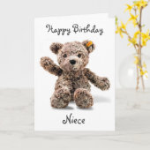 *1e BIRTHDAY WISH* NIECE Kaart (Gele Bloem)