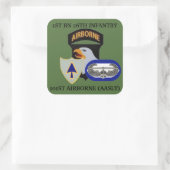 1E BN 26E INFANTERIE 101E STICKERS IN DE LUCHT (Tas)