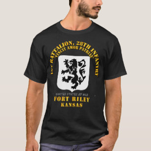 1e Bn 28e Infanterie Ft Riley KS T-shirt