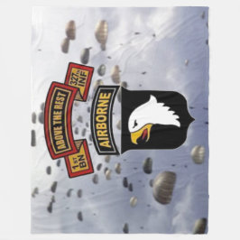 1e BN 327e 101e PARACHUTE-REGIMENT VOOR LUCHTVAART Fleece Deken