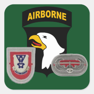 1E BN (ABN) 503D INFANTERIE 101E STICKERS IN DE LU