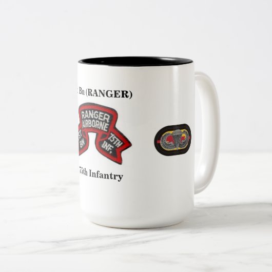 1e Bn Ranger 75e Mok infanterie (Voorkant rechts)