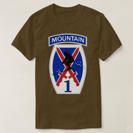 1e brigade 10e bergdivisie t-shirt (Design voorkant)