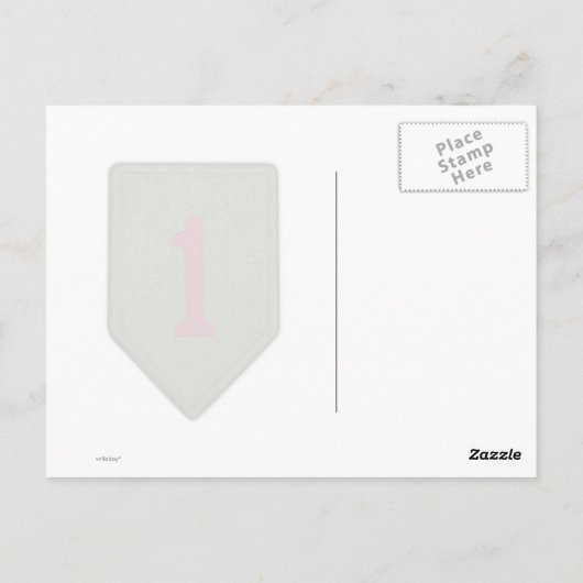 1e brochure voor infanteriedivisie briefkaart (Achterkant)