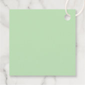 1e bruiloft Jubileum verlaat Motif Monogram Bedankjes Labels (Achterkant)