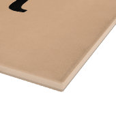 1e bruiloft Jubileum verlaat Motif Monogram Snijplank (Hoek)