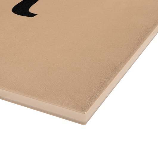 1e bruiloft Jubileum verlaat Motif Monogram Snijplank (Hoek)