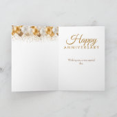 1e bruiloft Jubileum Zoon Dochter Ballon Kaart (Binnen)