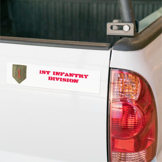 1e Bumpersticker infanteriedivisie (Op Truck)