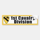 1e Bumpersticker van de divisie Cavalry (Voorkant)
