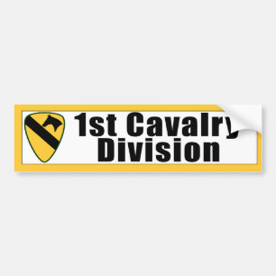 1e Bumpersticker van de divisie Cavalry
