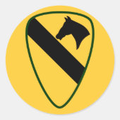 1e Calvariëteit Afdeling Ronde Sticker (Voorkant)