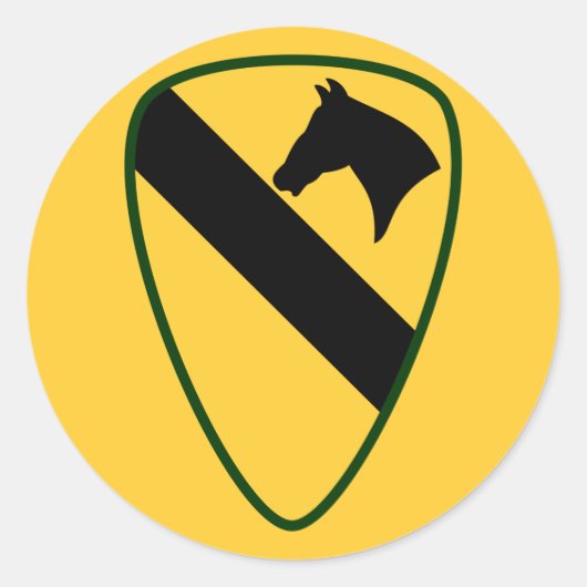 1e Calvariëteit Afdeling Ronde Sticker (Voorkant)