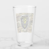 1e CAV - 1e Cavaleriedivisie Glas (Achterkant)
